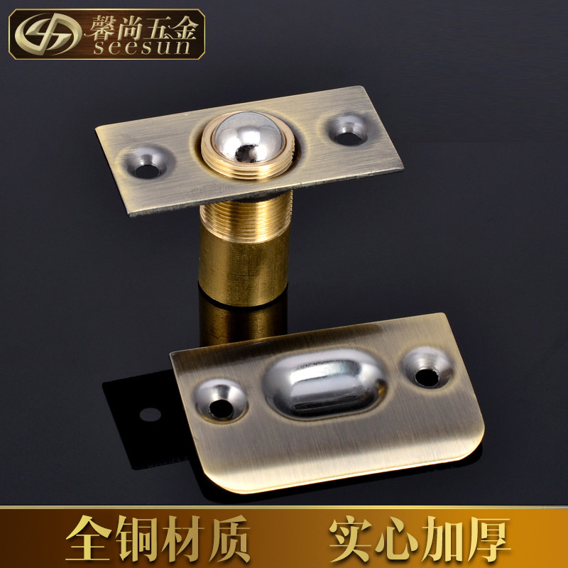 Pure copper touch beading door touch invisible door touch door door door room door adjustable clamping concealed type KTV spring wood door