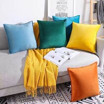 Thickened imitation leather technology cloth pillow Nordic solid color pillow waist custom living room sofa pillow case large Swan