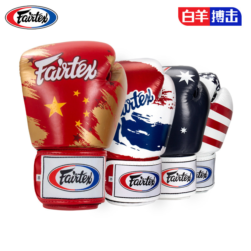 Thailand fairtex gloves Boxing gloves Flag gloves Muay Thai training boxing sanda gloves gloves BGV1