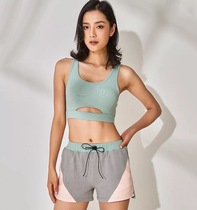 Foreign Trade Outlet European and American Rograin Collision Color Splicing Lacing Shorts 2019 Spring Sporting Pants Yoga Fitness Hot Pants