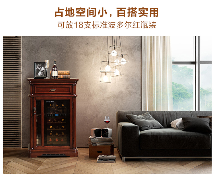 mẫu tủ rượu inox Tủ rượu Jin TRANG Tủ trưng bày Châu Âu gỗ rắn hộ gia đình lưu trữ tủ điện giá đựng rượu vang
