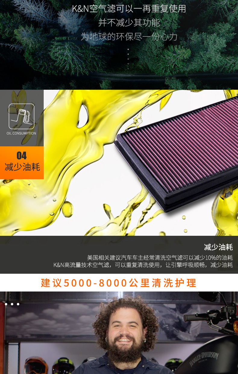 Bộ lọc khí KN Bộ chuyển đổi khí Freescale 1.6T KN69 đầu ống thổi khí xe hơi chuyển đổi bộ lọc khí thay đổi khí nạp - Sửa đổi ô tô máy dọn nội that ô to