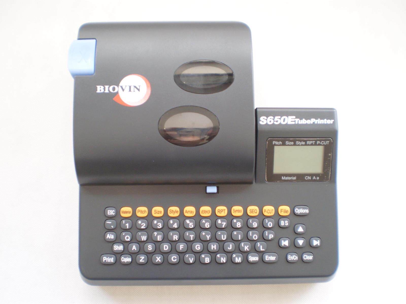 Export type English version line number machine S650E BIOVIN casing coding machine number tube printer label