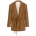 2437011ZA Thời trang nữ mới Tính khí Ren Trang trí Áo khoác rộng giản dị 02437011704 - Business Suit