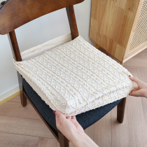 Simple Nordic custom chair cushion four seasons universal thick split elastic home restaurant table cover chair cover chair cover