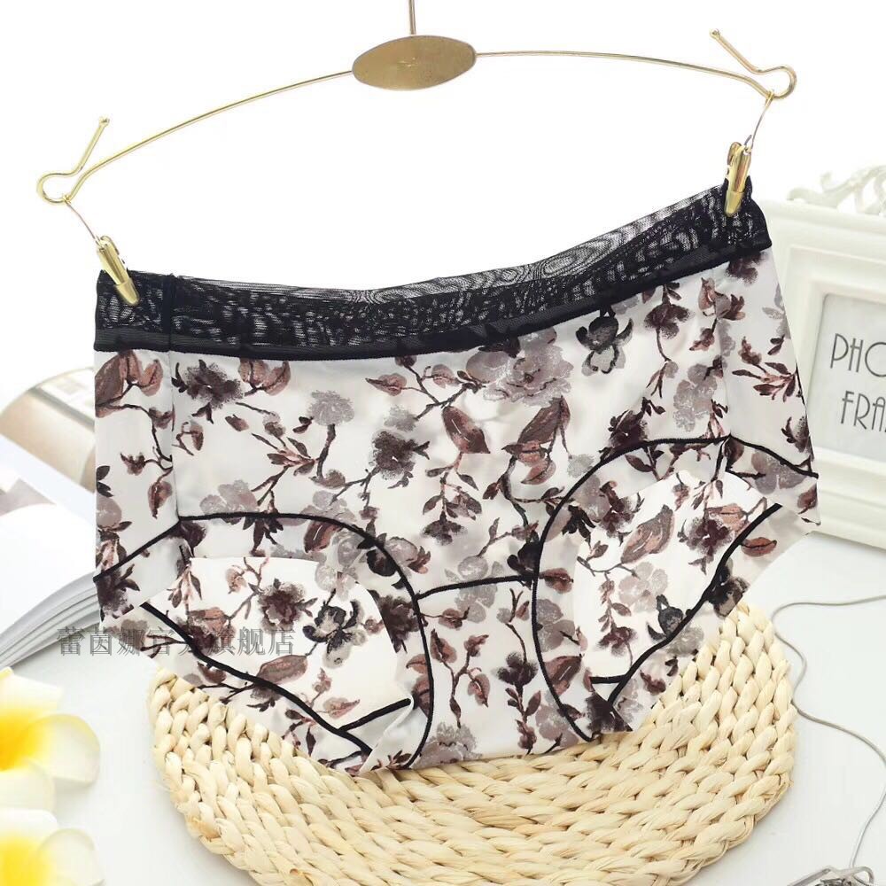 Nhà máy bán hàng trực tiếp lớp 郦 郦 360 3602 băng lụa không có dấu vết ở thắt lưng in quần lót nữ boxer nhỏ 5 do lot nu