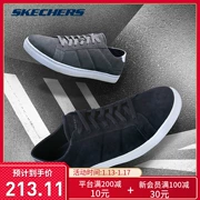 Skechers Giày cao cổ nam Skechers chống lông kết cấu chống trơn trượt Giày đế thấp chống trượt 52359