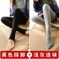 Черные ступени+светло -серые носки