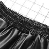 Демисезонные полиуретановые шорты, зимние штаны, высокая талия, свободный крой, 2019, оверсайз, в корейском стиле