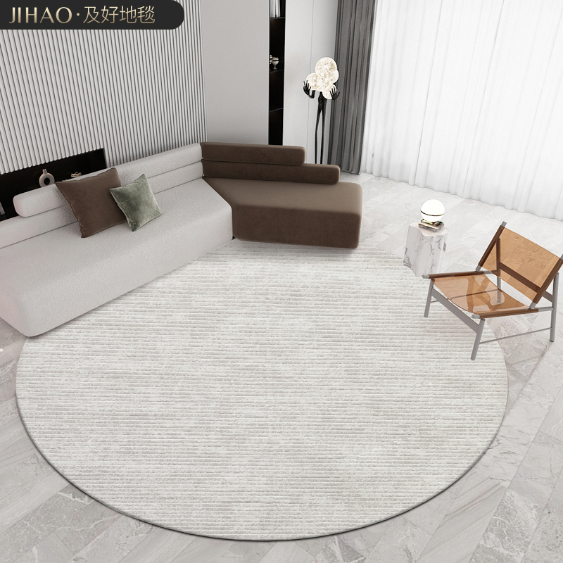 Modern minimalist round carpet living room Nordic ins tea table cushion light lavish grey book room Bedroom bedside blanket custom