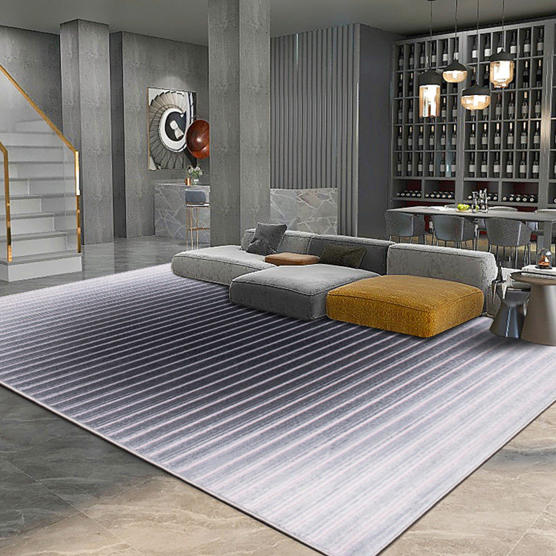 Nordic Carpet Living Room Modern Simple Tea Carpet in Luxury Gray Minimum Bedroom Pure Color Bed Block
