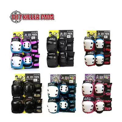 United States 187killerpads children's adult six-piece wrist, elbow and knee pads 187 protective gear set skateboard