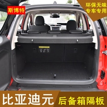 16-20 BYD Yuan Trunk Bulkhead Partition Plate Shoppers ev Background Cover