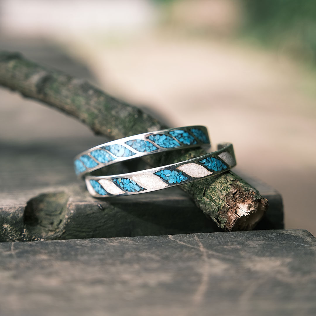 Mt hill Japanese hand made Indian style leaf coral coral coral inner Tanghao bracelet