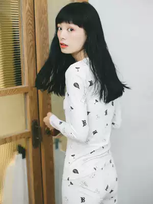 Autumn clothes sanitary pants women's thin suit tight cotton sweater girl slim hot clothes student sanitary pants women