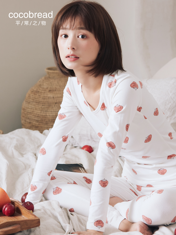 Autumn clothes sanitary pants Women's cotton suit Girls ' cotton sweater Women's big children students wear women's heating clothes pants