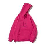 Красная утепленная толстовка подходит для мужчин и женщин, толстовка с капюшоном с капюшоном, куртка для влюбленных, с вышивкой, оверсайз