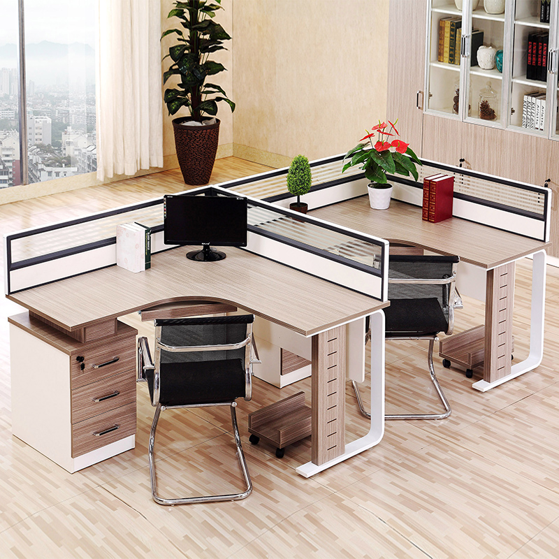 Guangdong office furniture simple 2 4 6 people partition screen desk card seat staff work desk computer desk 2