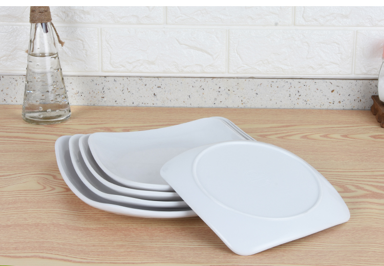 Bộ đồ ăn nhanh Melamine nhà hàng thức ăn nhanh nhà hàng nhựa chiên cơm chiên mì chiên cơm phủ cơm tấm nhà hàng thương mại dĩa sứ
