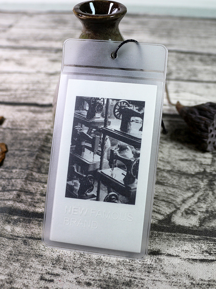 Clothing tag custom this white card personality design vintage card custom women's clothing label card custom listing collar standard custom