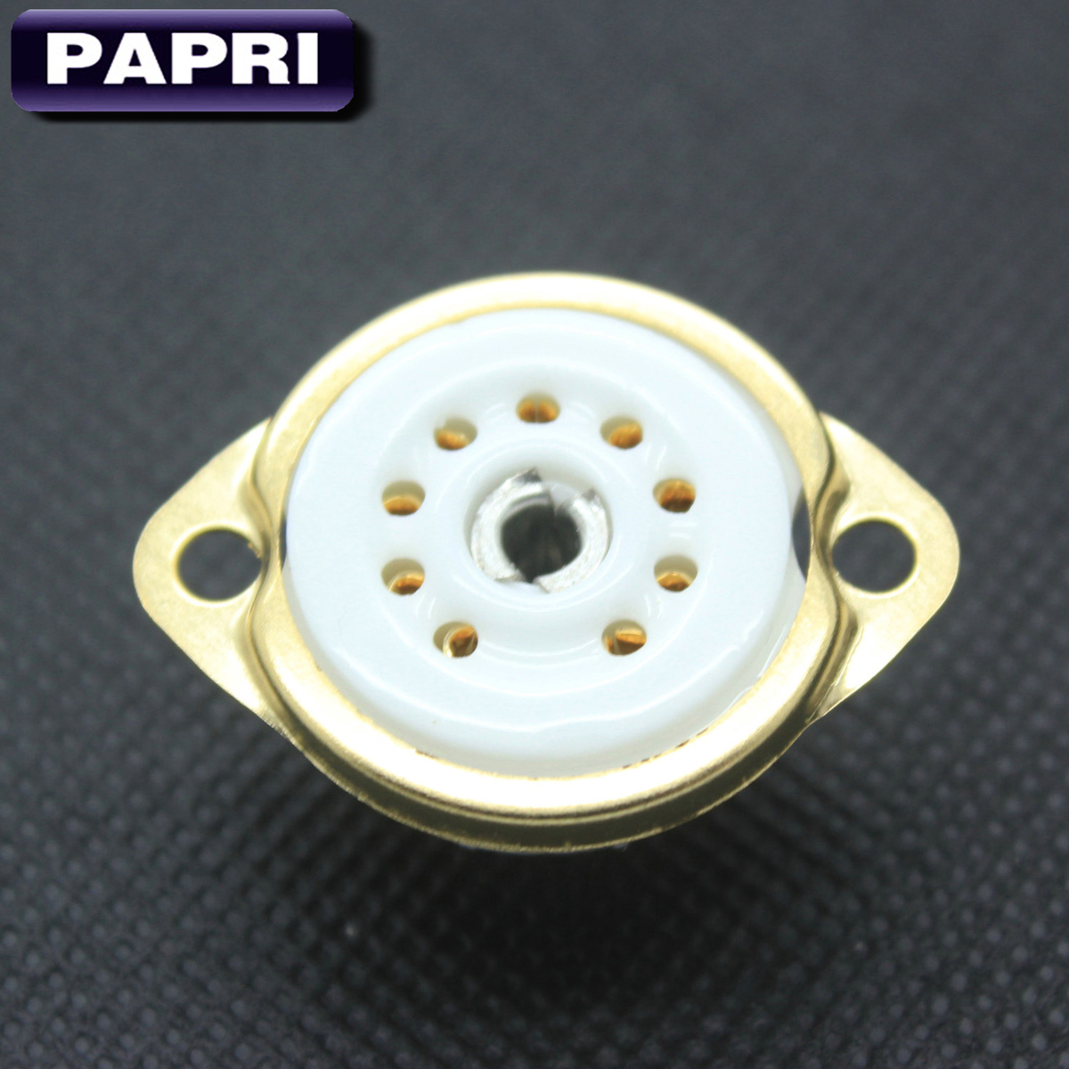 Small 9-foot vacuum tube seat Nine-foot socket plated ceramic gold phosphor bronze canopy ECC83 6922 EL84 12AX7 12AU7 12AT7 ECC88 