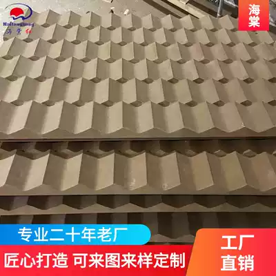 Three-dimensional sharp triangle wave Board living room indoor and outdoor decoration concave wall panel carving partition board custom