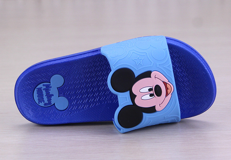 Mùa xuân và mùa hè đích thực Disney dễ thương Minnie Mickey dành cho người lớn nữ non-slip trẻ em lớn của dép và dép cha mẹ và con dưới mềm