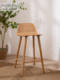 북유럽 단단한 나무 바 의자 바 카운터 디자이너 크리 에이 티브 간단한 커피 숍 높은 의자 밀크 티 숍 맞춤형 ins 의자