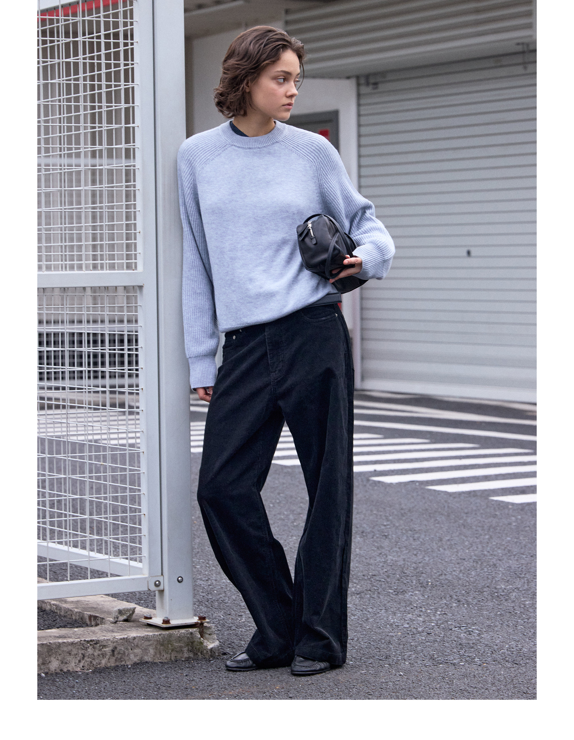 VLABMADE Light Wash Wide-Leg Trousers