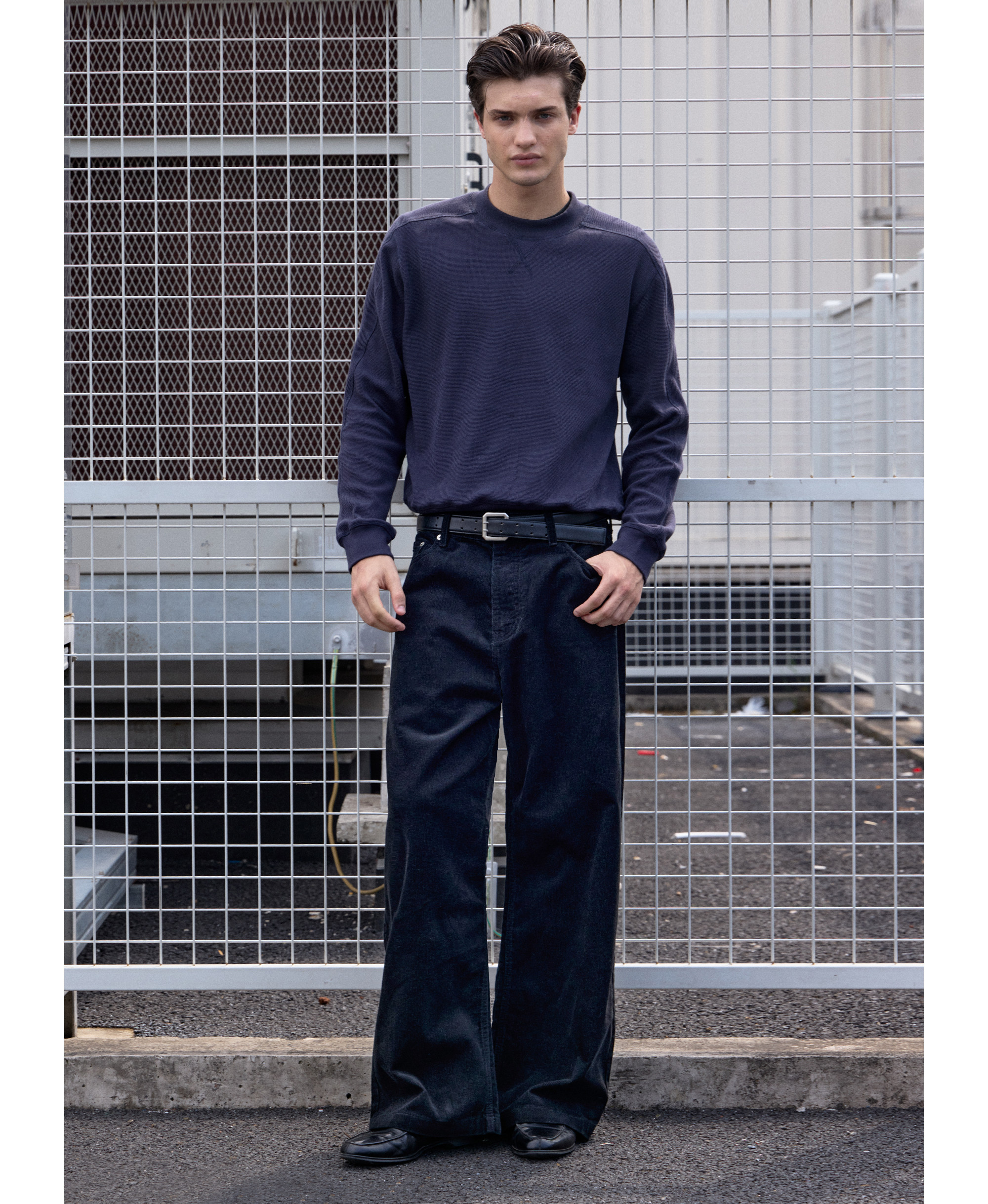 VLABMADE Light Wash Wide-Leg Trousers