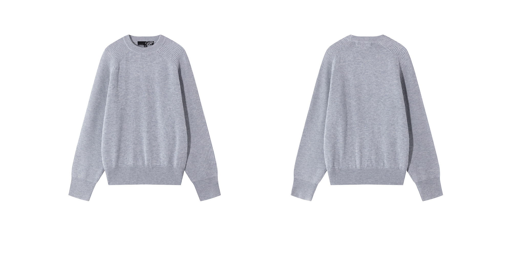 VLABMADE Ribbed Raglan Loose Knit Sweater