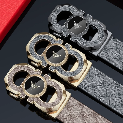 Ремень, высококлассная пряжка, трендовые универсальные штаны, из натуральной кожи