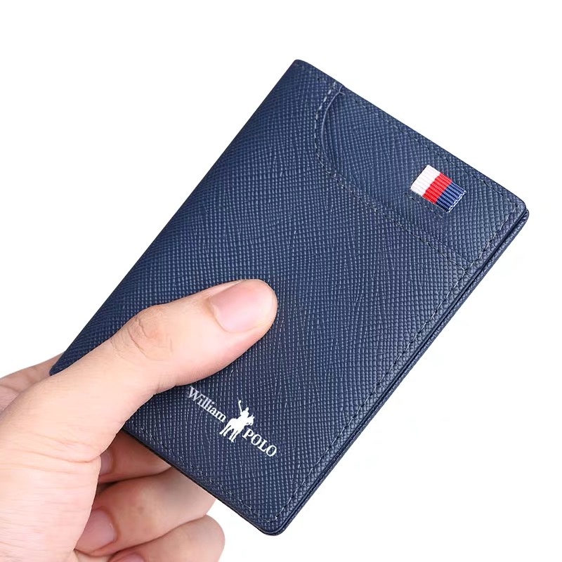 Inreal Paolo Genuine Leather Small Card Bag Men's Ultrathin Men Documents Bag Credit Card Leather Wallet Driver's License Leather Wallet-Taobao
