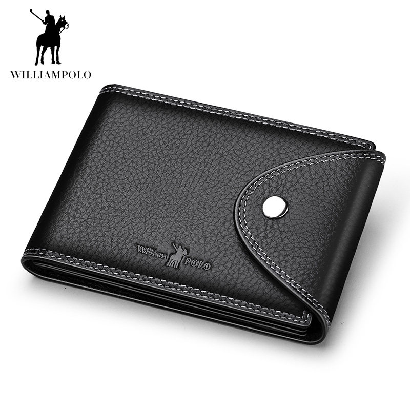 Ralph middot Lauren Polo leather card bag Men's ultra-thin high-grade small mini card clip driving license Driving license holster document bag tide