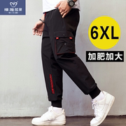 . Workpants Big sân đàn ông của nam giới béo tăng chất béo quần lỏng lẻo xu hướng béo mùa xuân đàn ông chân chân