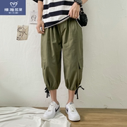 Ins mùa hè. Xà cạp xu hướng mới hip-hop Hàn Quốc phiên bản của xu hướng loose-fitting quần short giản dị quần bảy điểm