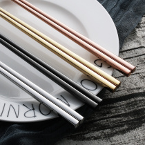 304 stainless steel chopsticks home anti-slip upscale 2021 new one person One chopstick light lavish 2 Double fit couples Fast