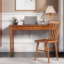 Schupherd desk small family type light lavish with drawer American book room Home Children solid wood computer desk containing table