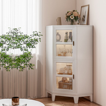 Solid Wood Corner Cabinet Triangle Shelf Living Room Wall Corner Bookcase Corner Bookcase Corner Bookcase Corner Side Cabinet Containing Lockers Ground Floor