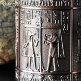 Земля Мину, древняя египетская металлическая творческая ручка, ретро -европейский домашний офис декоративный орнамент Студенческий подарок студенческий подарок