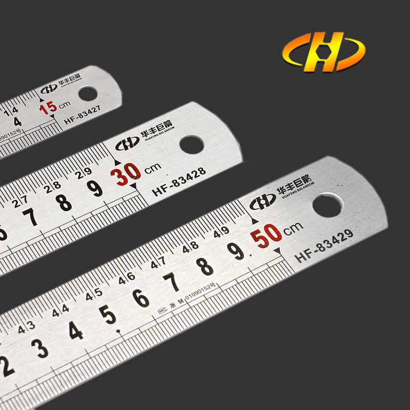 Steel ruler Steel ruler Stainless steel steel ruler 150mm 300mm 500mm Woodworking ruler Hardware tools
