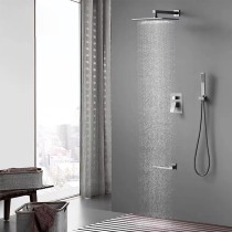 Entrance Wall Shower Shower SHOWER SUIT ALL COPPER HOT AND COLD GUN GREY EMBEDDED PRE-BURIED CONCEALED BATHING CONCEALED SHOWER HEAD