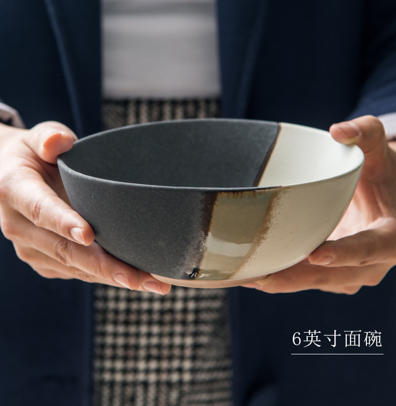 Asakusa Japanese sand and wind mill move to restore ancient ways small household coarse ceramic bowl bowl bowl of sauce juice cup noodles bowl of tableware