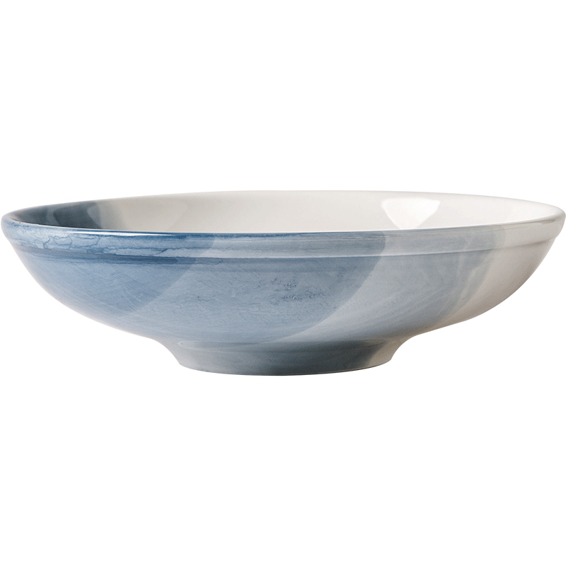 Nordic ins wind color hand - made web celebrity home Japanese ceramic dish salad dish soup plate plate