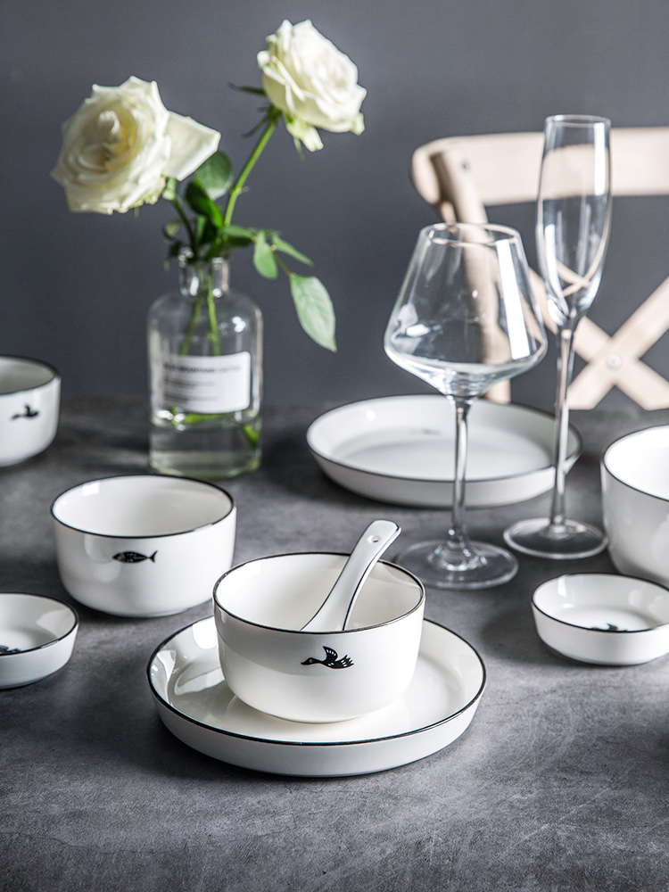 The Nordic household of Chinese style crockery to use a single rainbow such as bowl bowl large ltd. dessert bowl of salad bowl for dinner