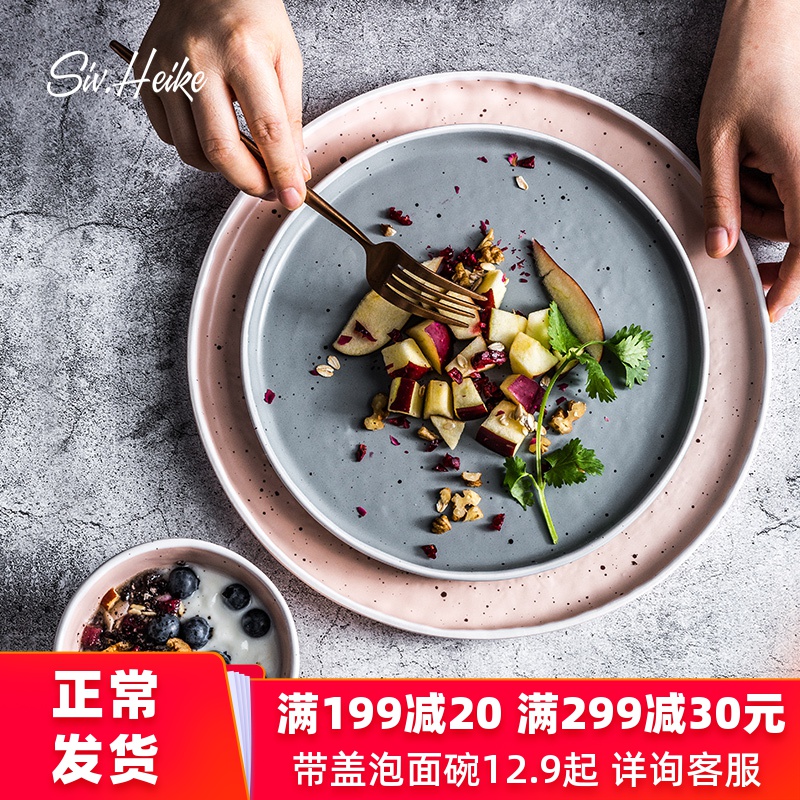Nordic ins simple Japanese continental ceramic disc steak western food dish dish dish dish early plate