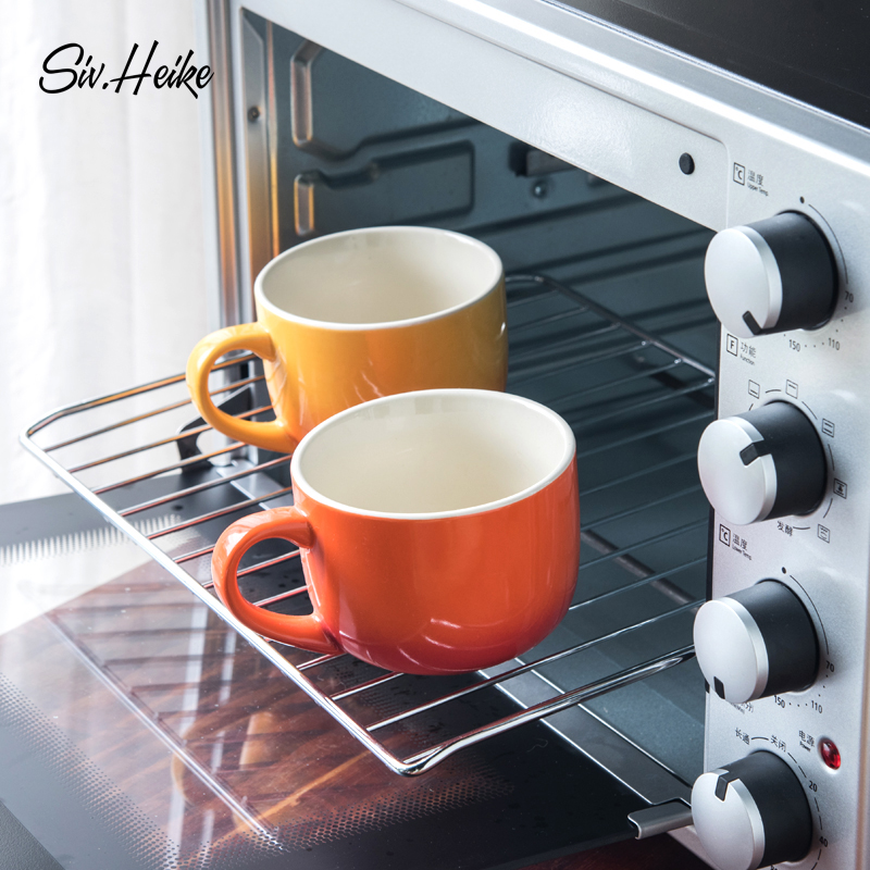 Ins move color ceramic cup pot - bellied mark picking cups of coffee milk breakfast cereal soup cup tea cups