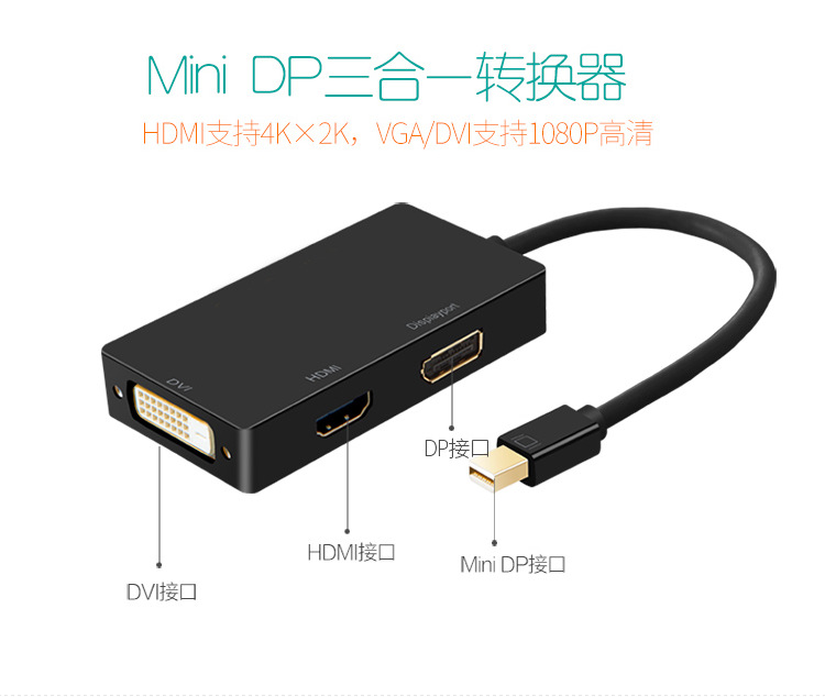 mini dp to vga hdmi Converter Lightning High-quality TV Converter MacBook Air Pro
