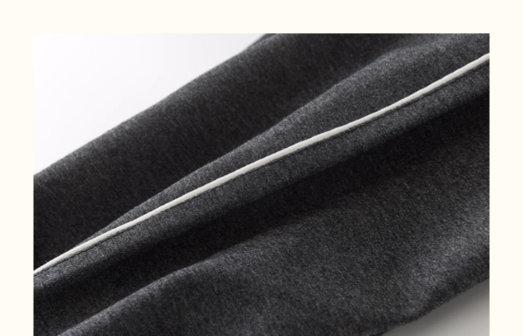 Mùa thu mới bên dải trắng quần legging cotton cao eo nữ quần mỏng mặc quần thể thao hoang dã quần nữ cho người béo