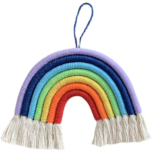 Плетеный радужный гобелен, набор материалов для спальни, DIY